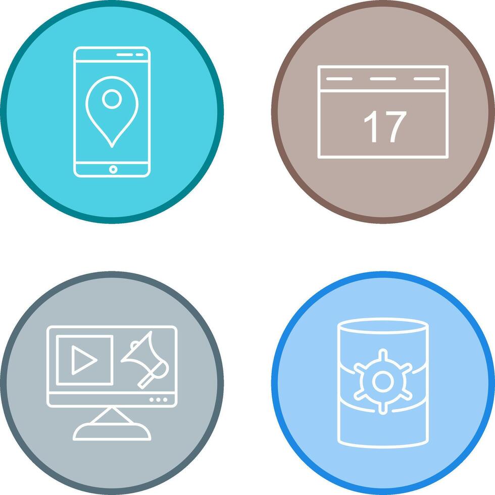 Gps Service and Event Management Icon vector