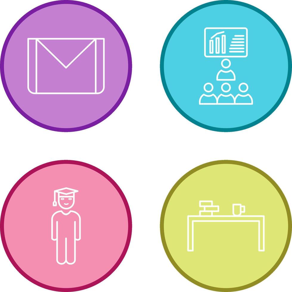 e mail and class Icon vector