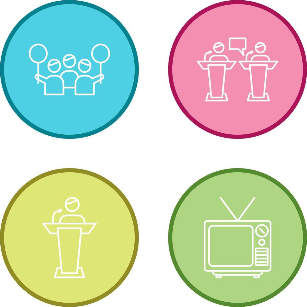 Protest and Debate Icon vector