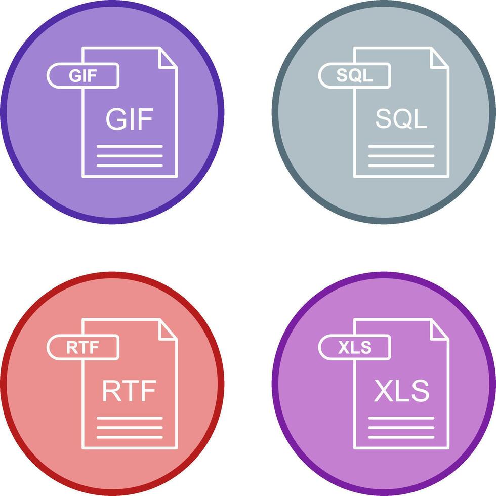 GIF and SQL Icon 44675943 Vector Art at Vecteezy