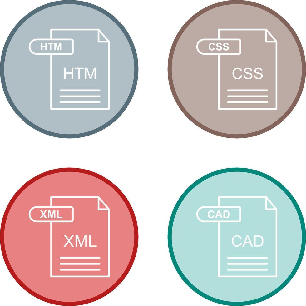 HTM and CSS Icon vector