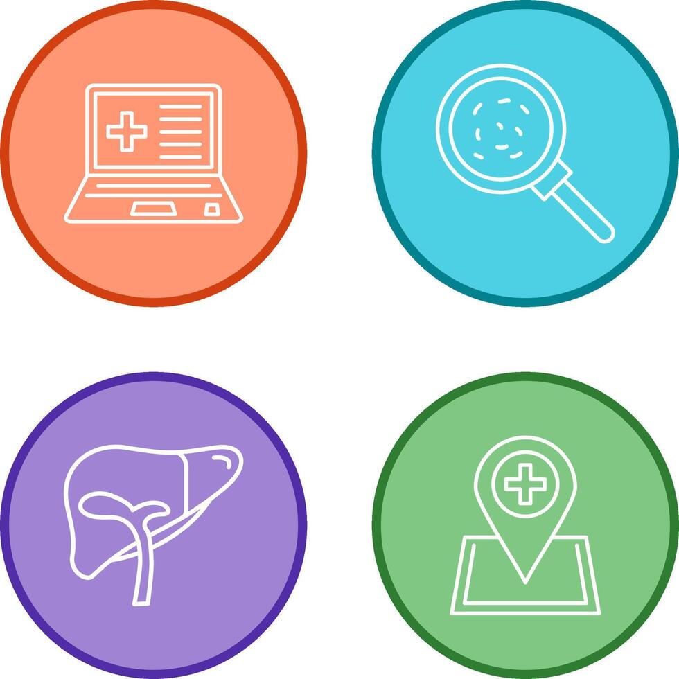 Laptop and Analytics Icon vector