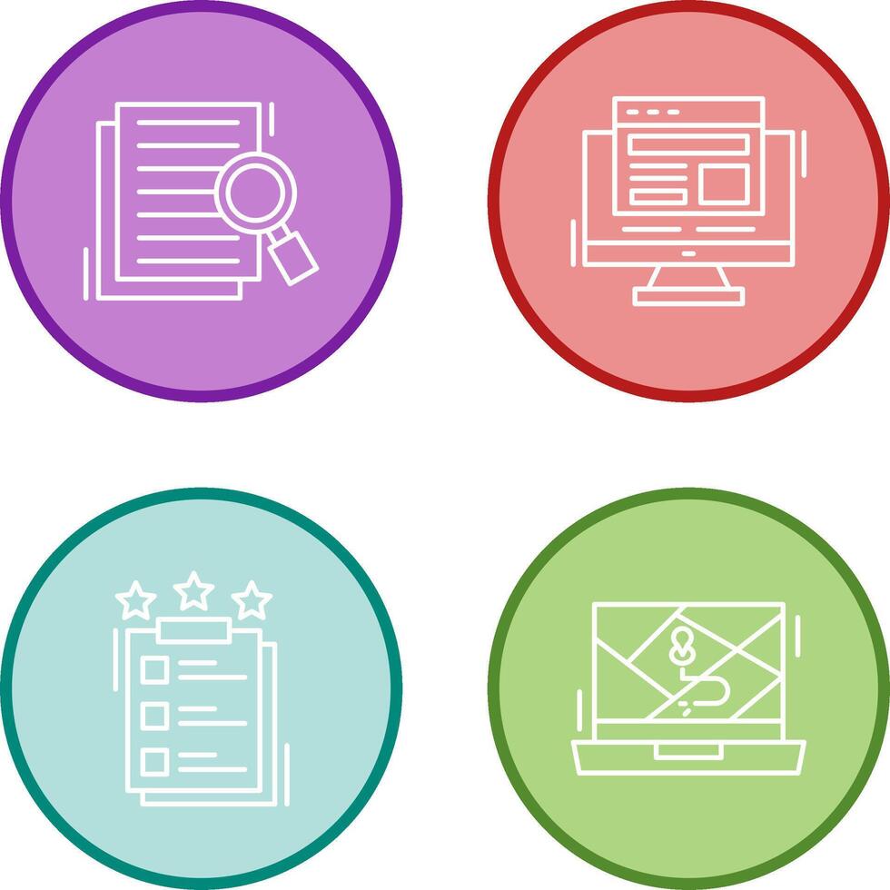 Details Looking and Adaptive Icon vector