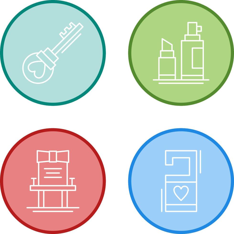 Key and Make up Icon vector