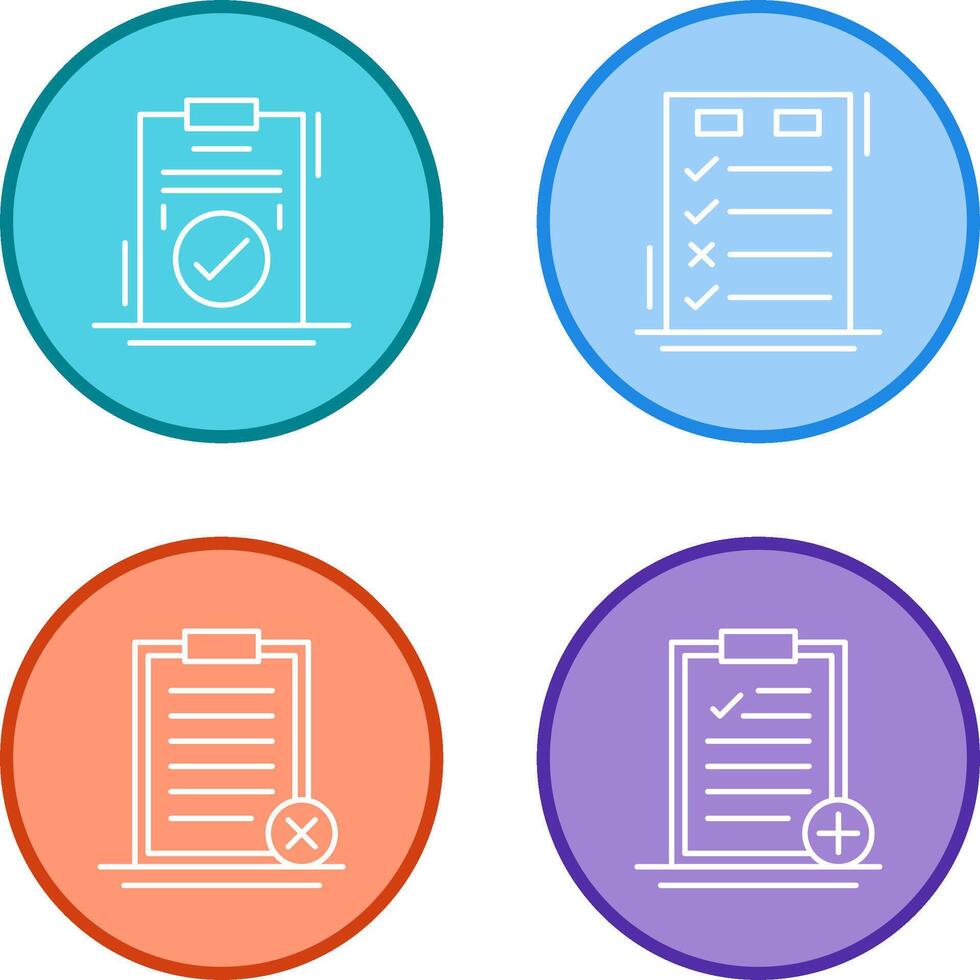 Today to Done Check List and Checkmark Icon vector