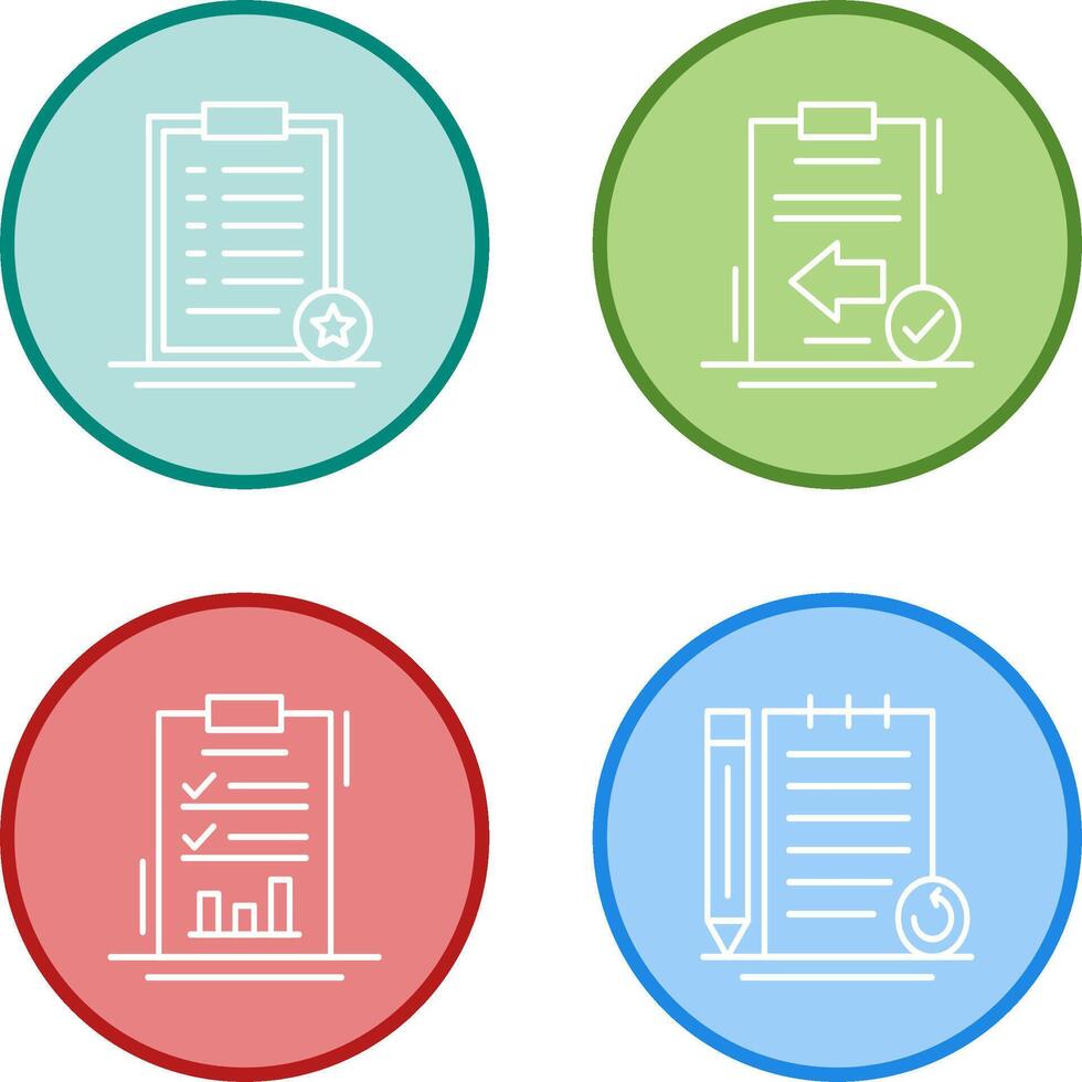 Favourite and Return Icon vector