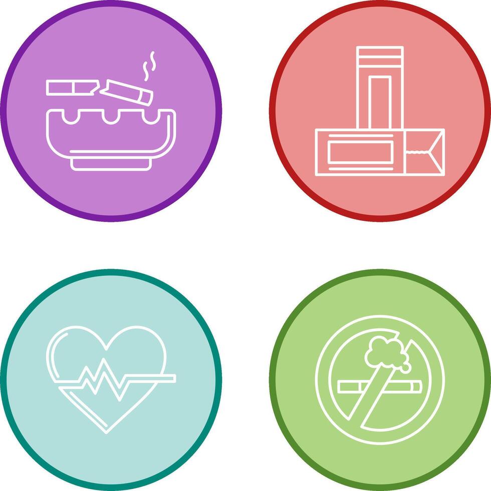 Broken Cigarette and Chewing Gum Icon vector