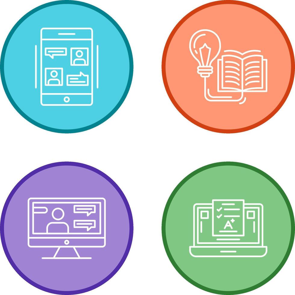 Conversation and Knowledge Icon vector