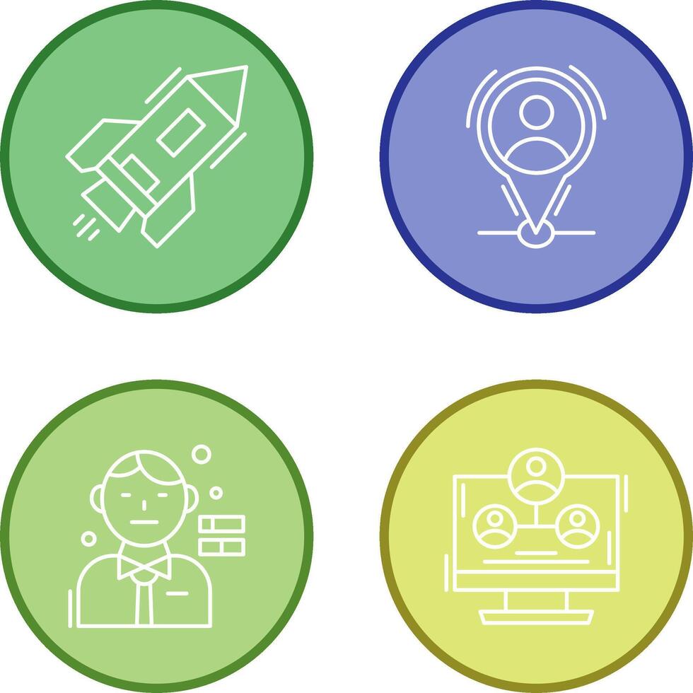 Start Up and Placeholder Icon vector