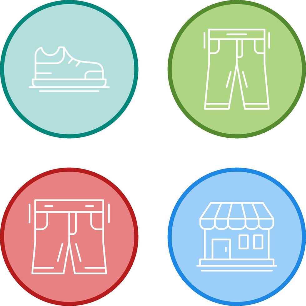 Shoes and Pants Icon vector