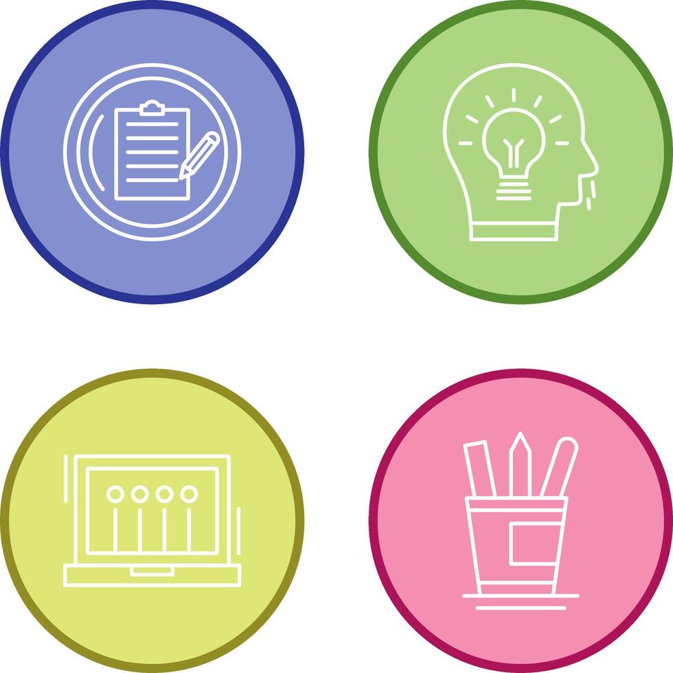 Contract and Idea Icon vector