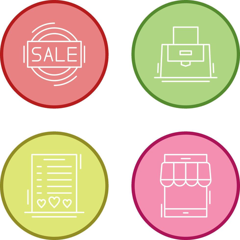 Sale and Purse Icon vector