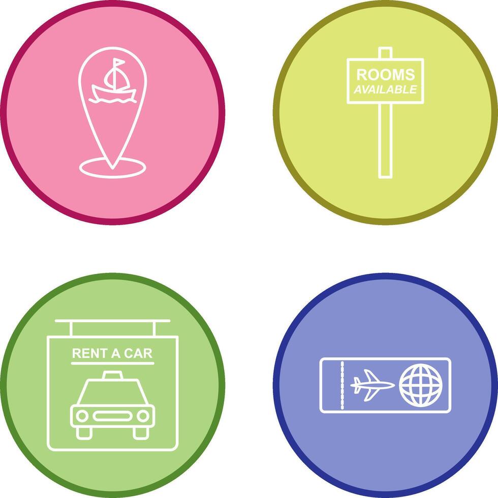 shipping location and room Icon vector