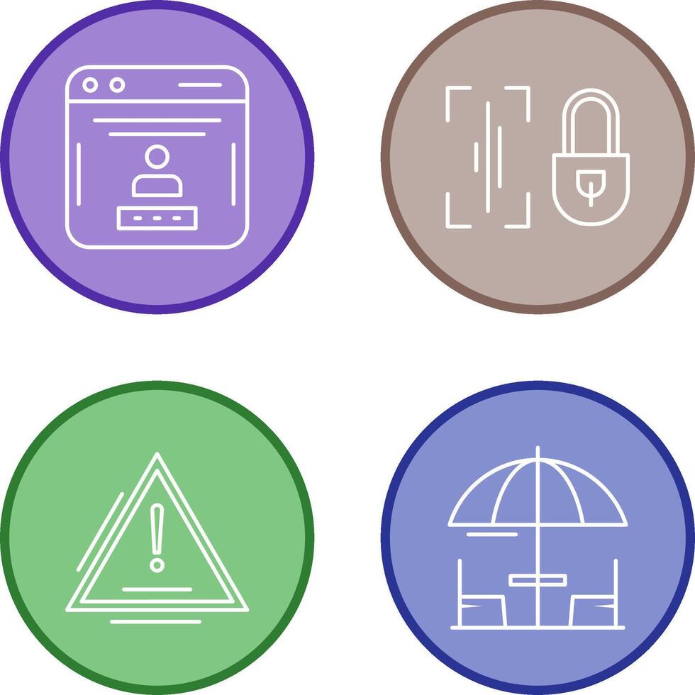 Voice Lock and Password Icon vector