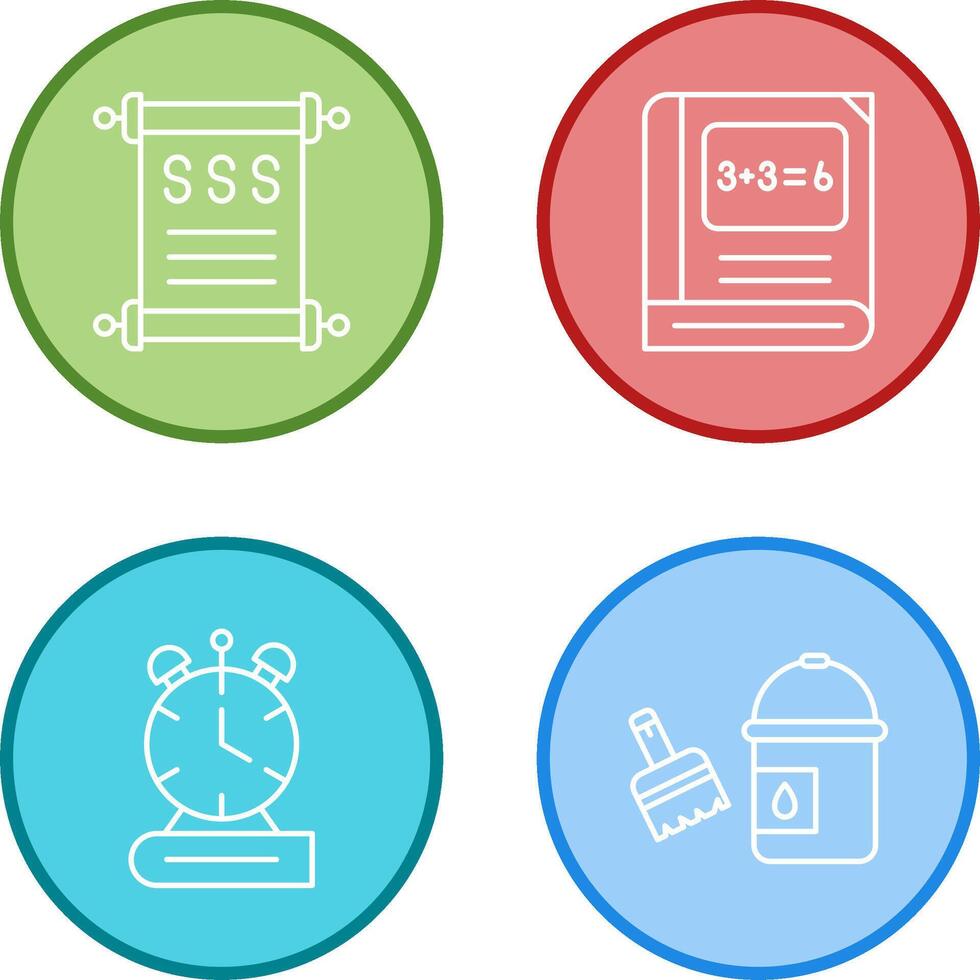 History and Math Icon vector