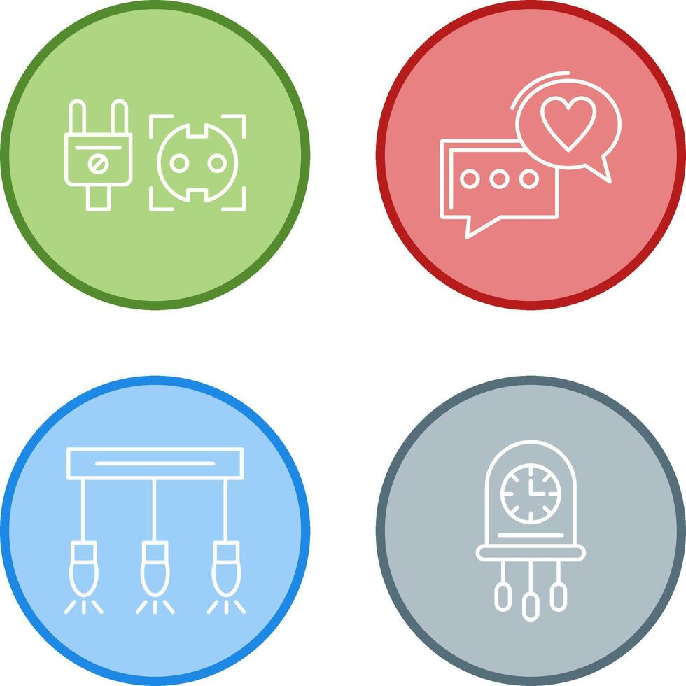 Socket and Chat Icon vector