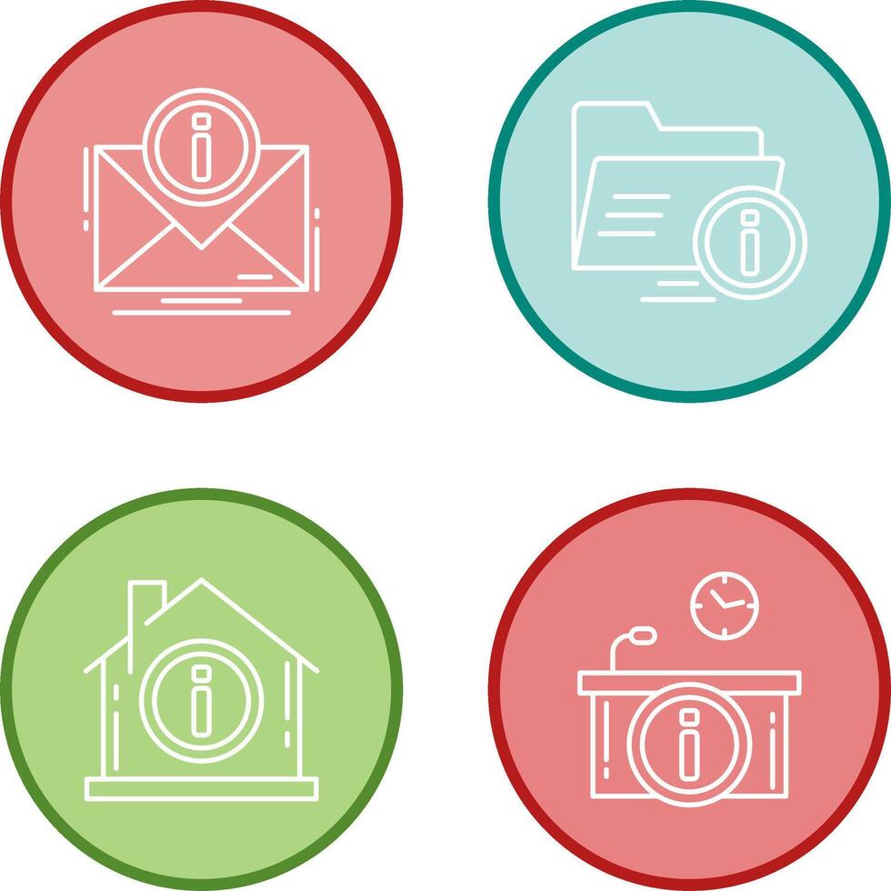 mi correo y carpeta icono vector