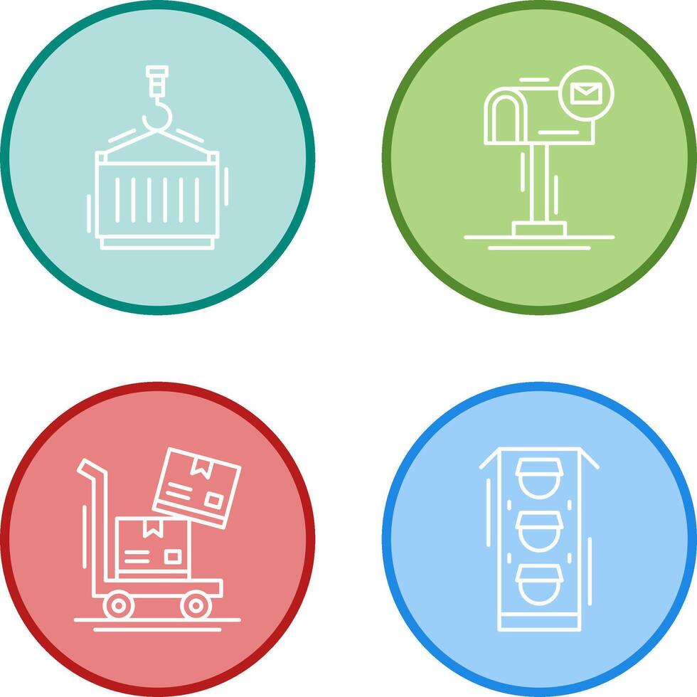 crane and mail box Icon vector