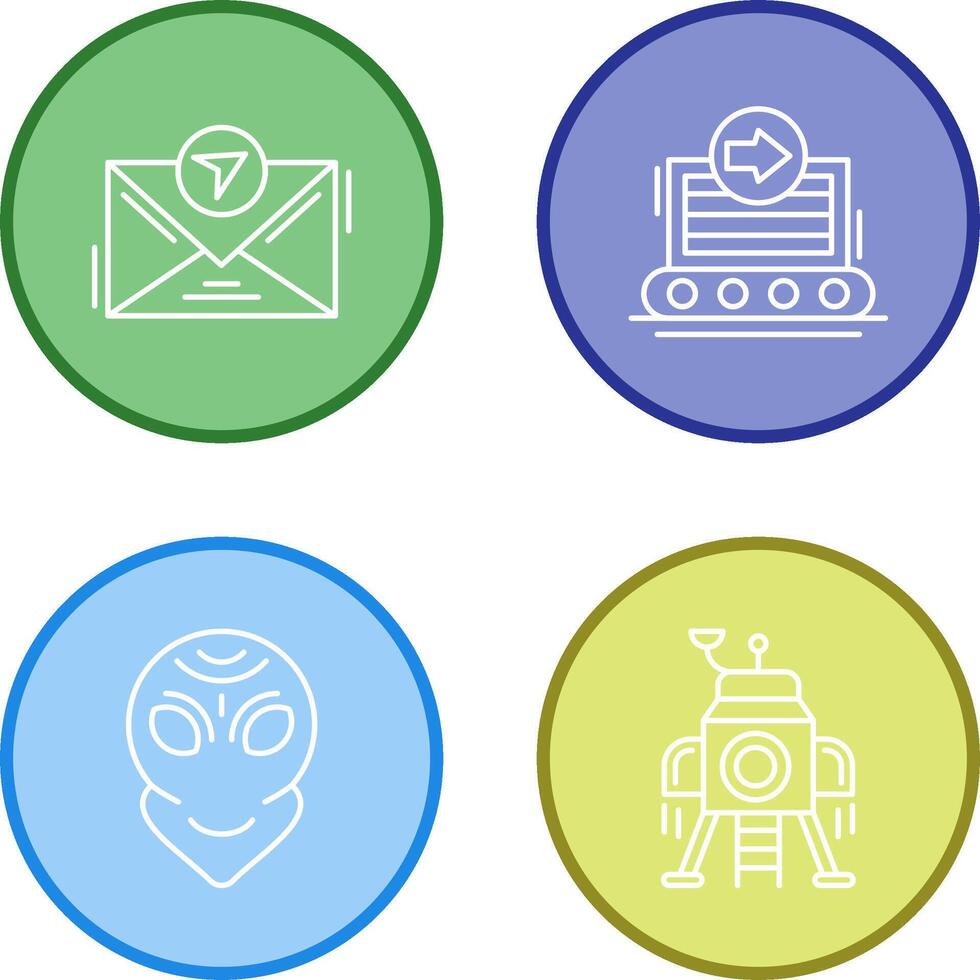 message and container Icon vector