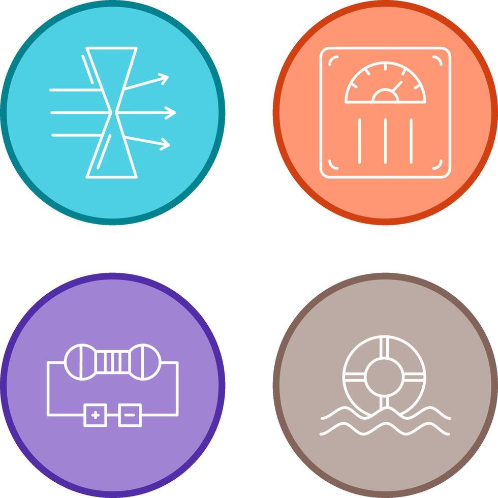 Dispersion and Weight Scale Icon vector