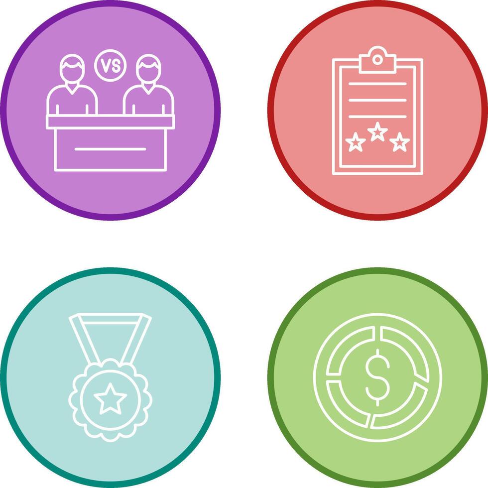 Meeting and Result Icon vector