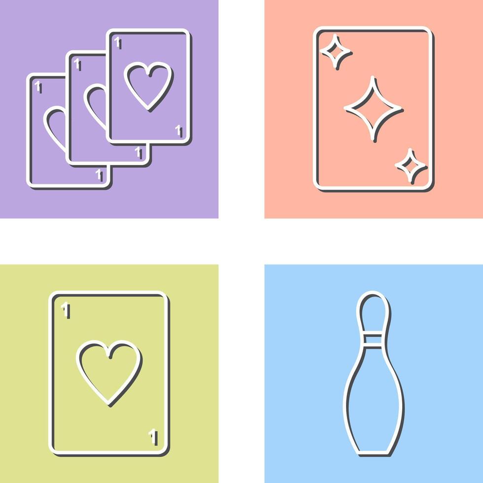 Deck of Card and Card Icon vector