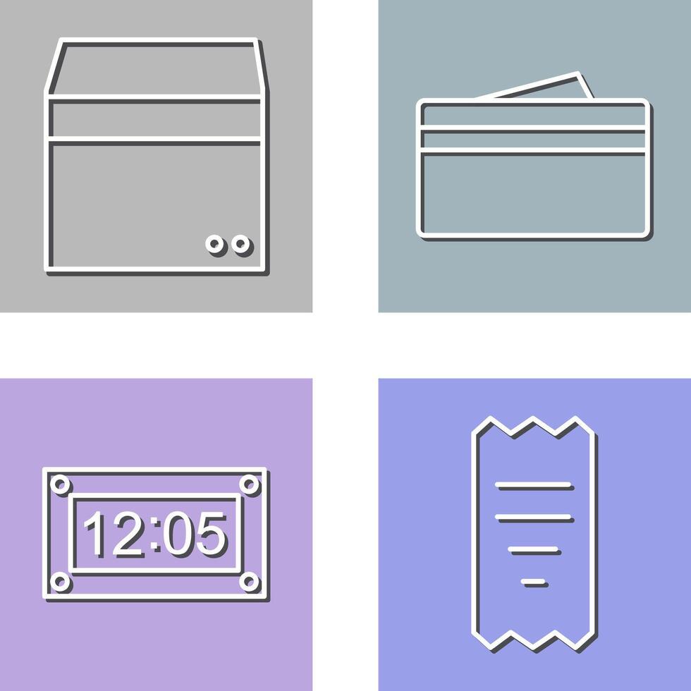 box and wallet Icon vector