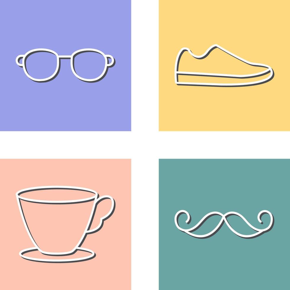 Sunglasses and Shoe Icon vector