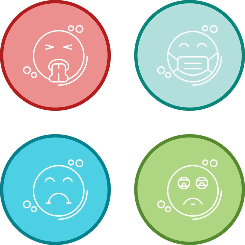 Vomit and Mask Icon vector