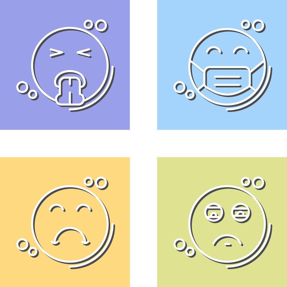 Vomit and Mask Icon vector