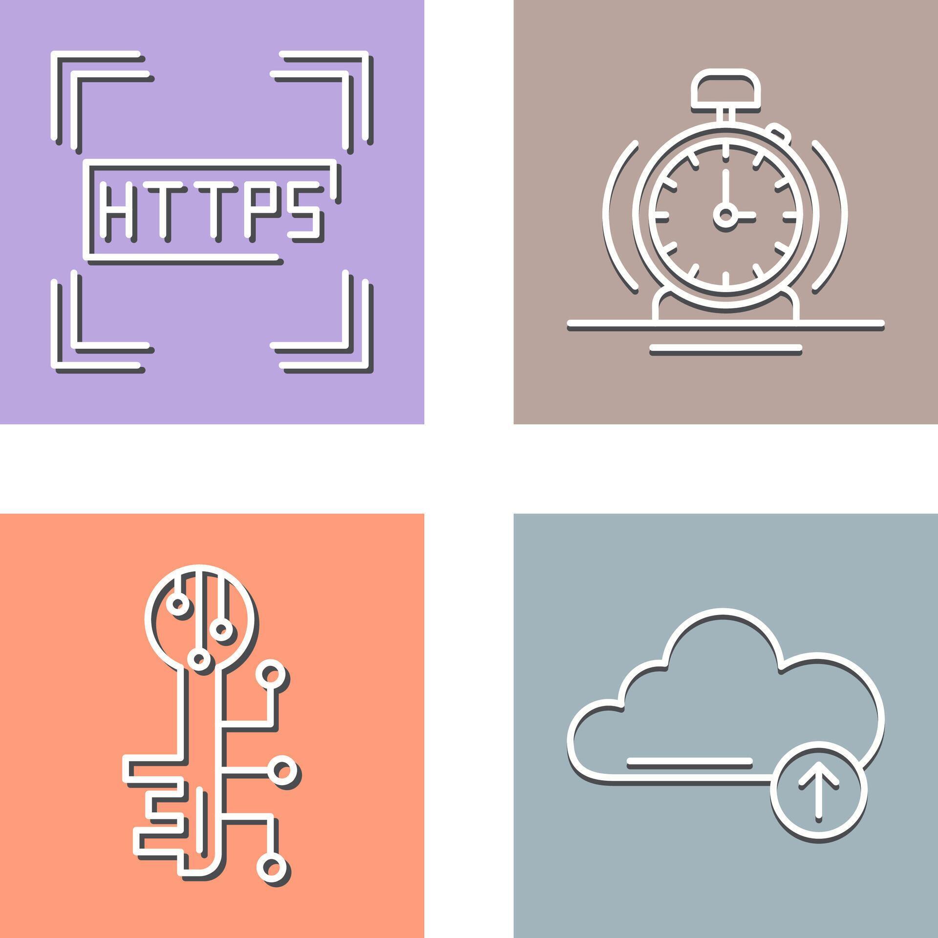 Https and Alarm Icon 44677193 Vector Art at Vecteezy