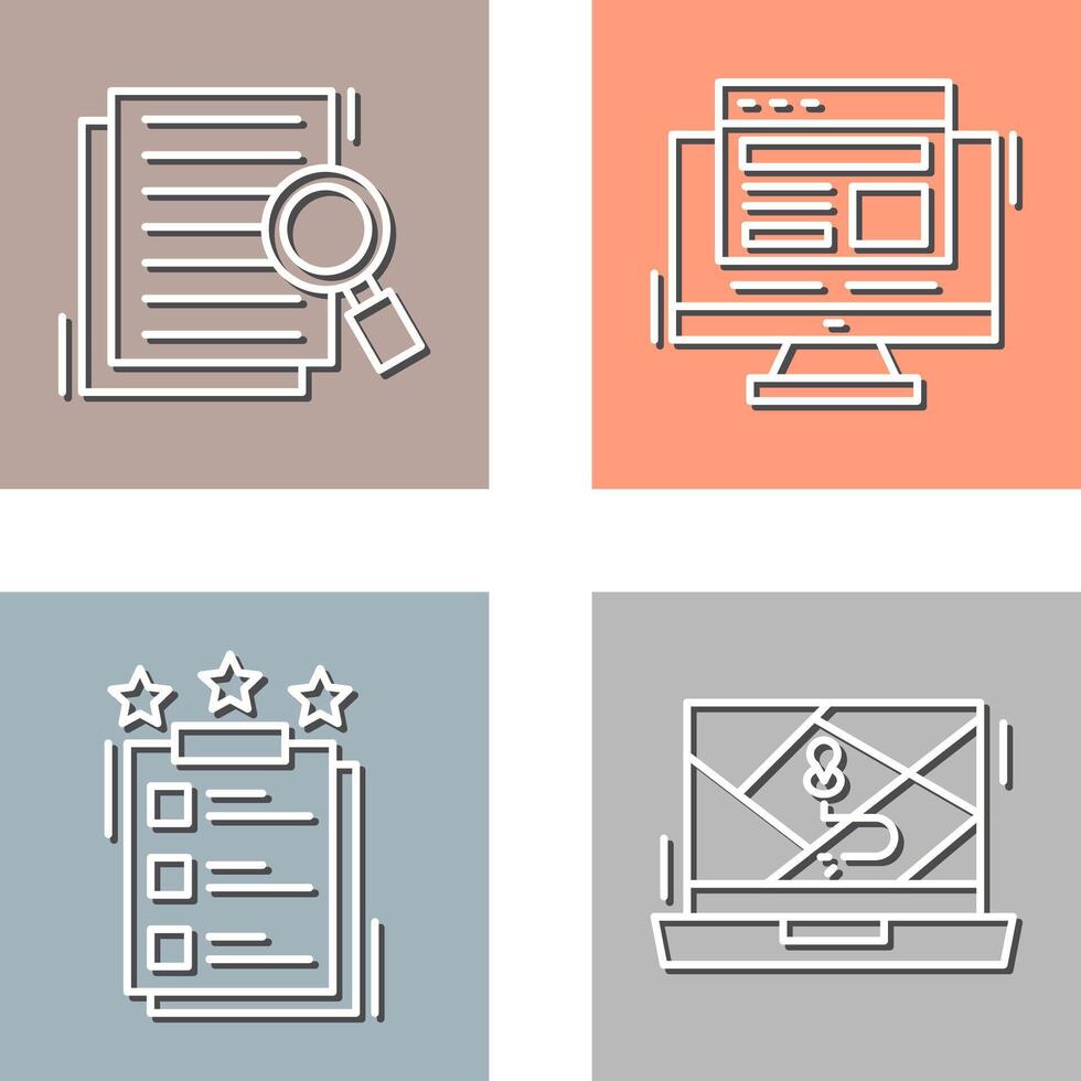 Details Looking and Adaptive Icon vector