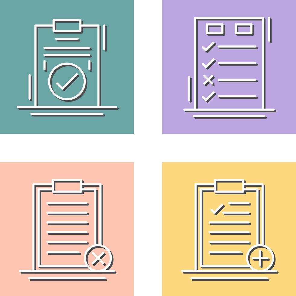 Today to Done Check List and Checkmark Icon vector