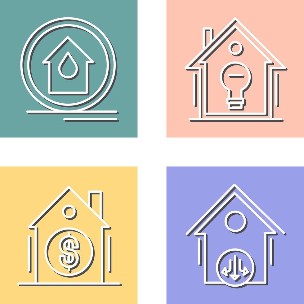 Fire Alarm and Home Automation Icon vector