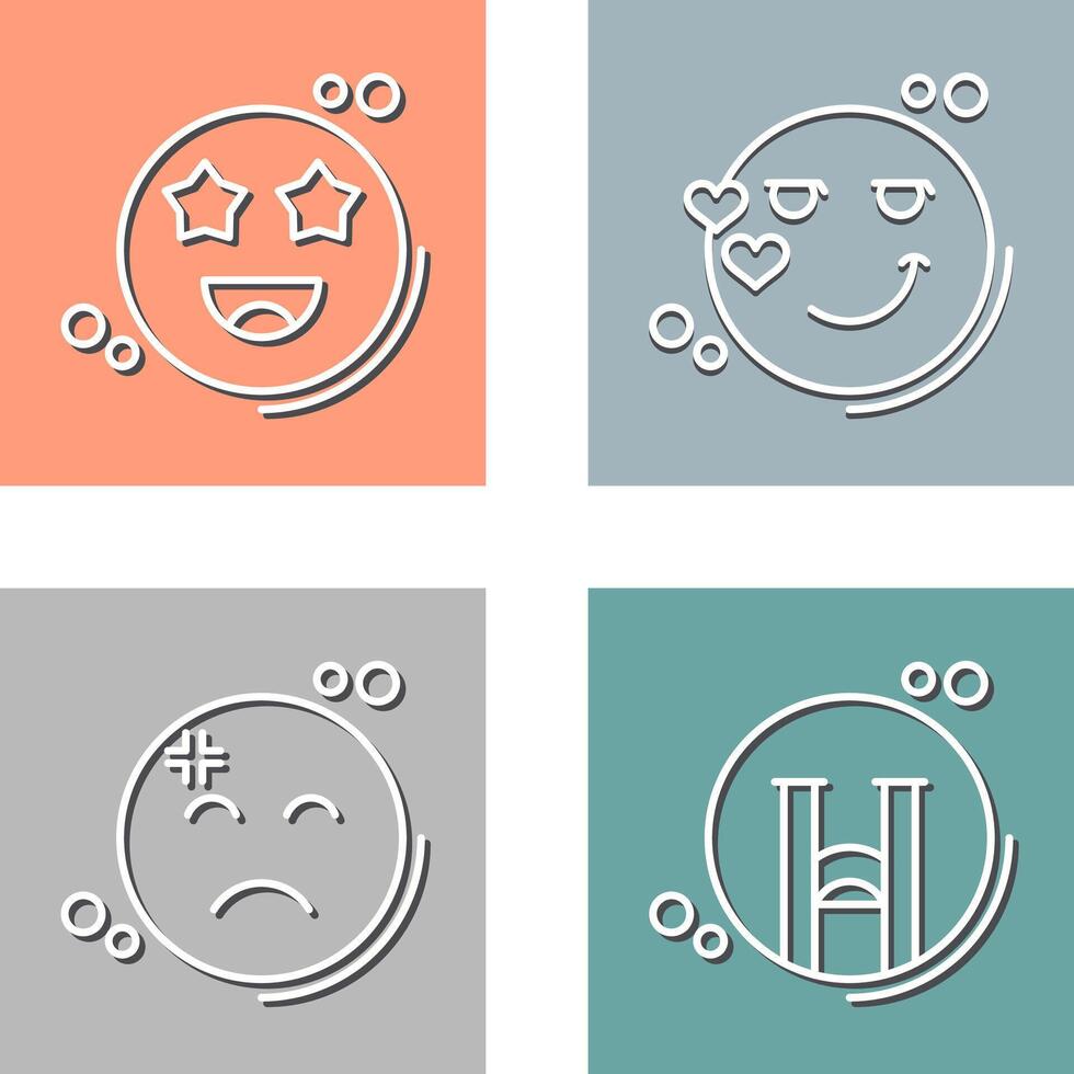 Starstruck and Flirty Icon vector