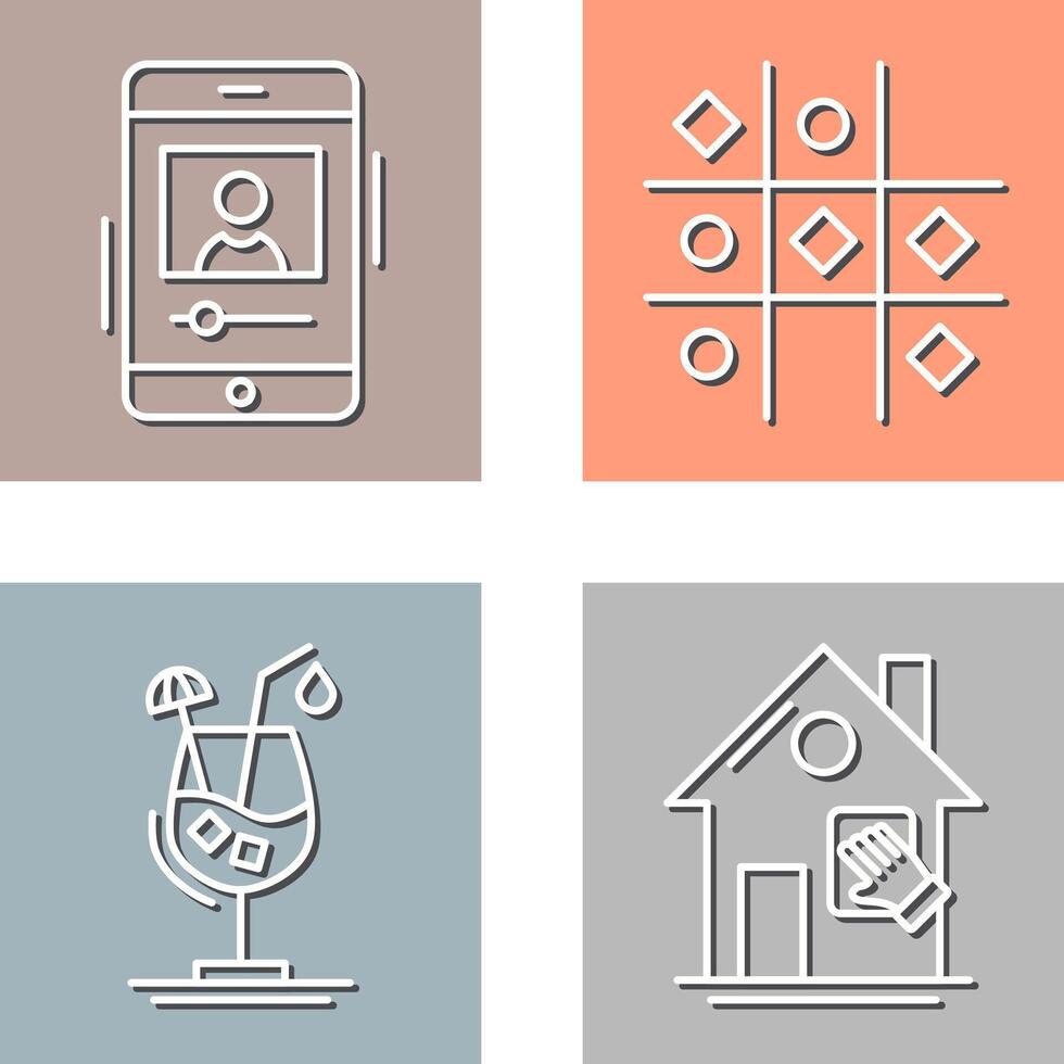 log and Tic Tac Toe Icon vector