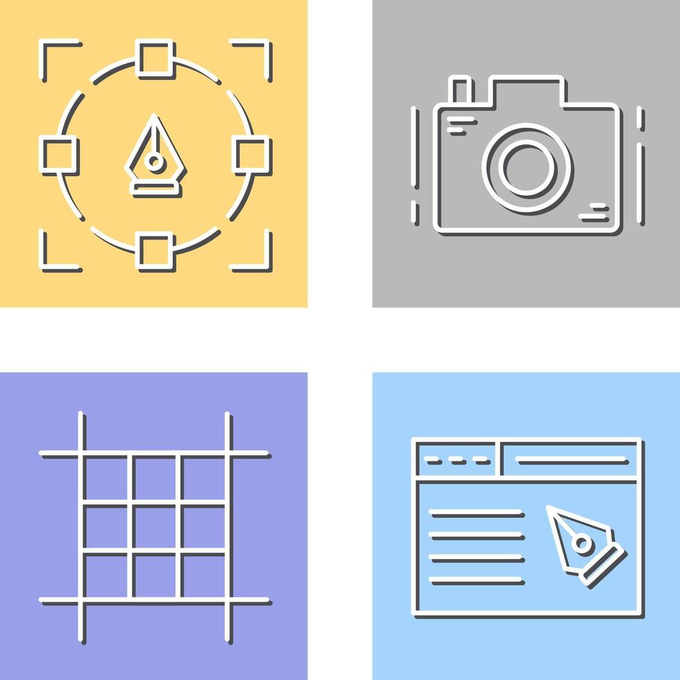 Camera and Icon vector