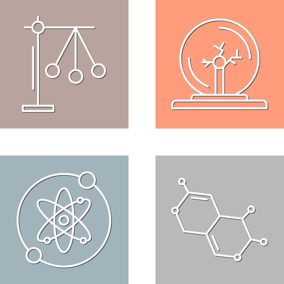 Pendulum and Plasma Ball Icon vector
