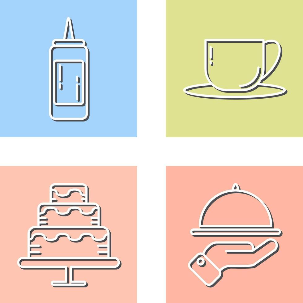 Sauce and Tea Icon vector