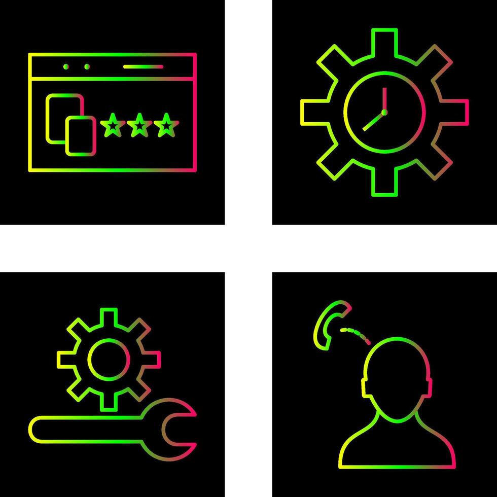 Website Promotion and Time Optimization Icon vector