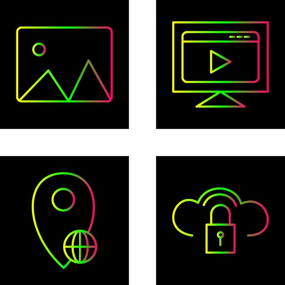 albums and streaming Icon vector