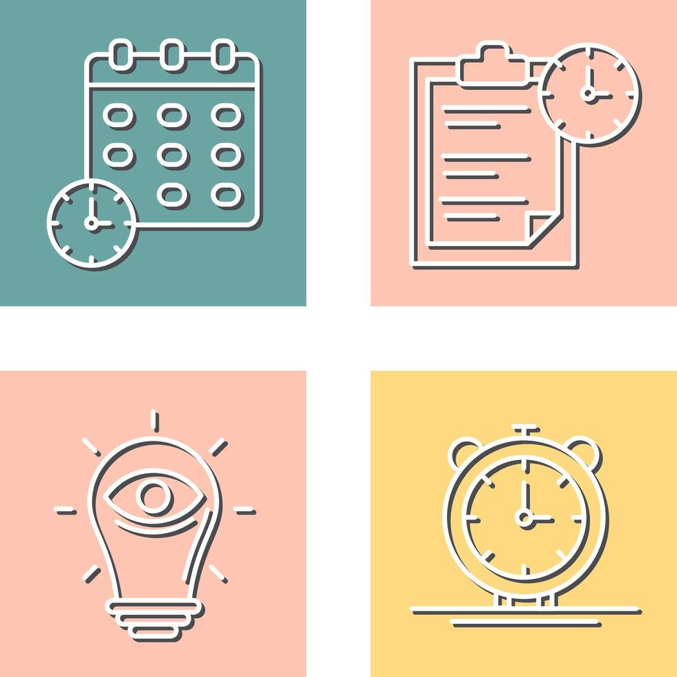 Deadline and Task Management Icon vector