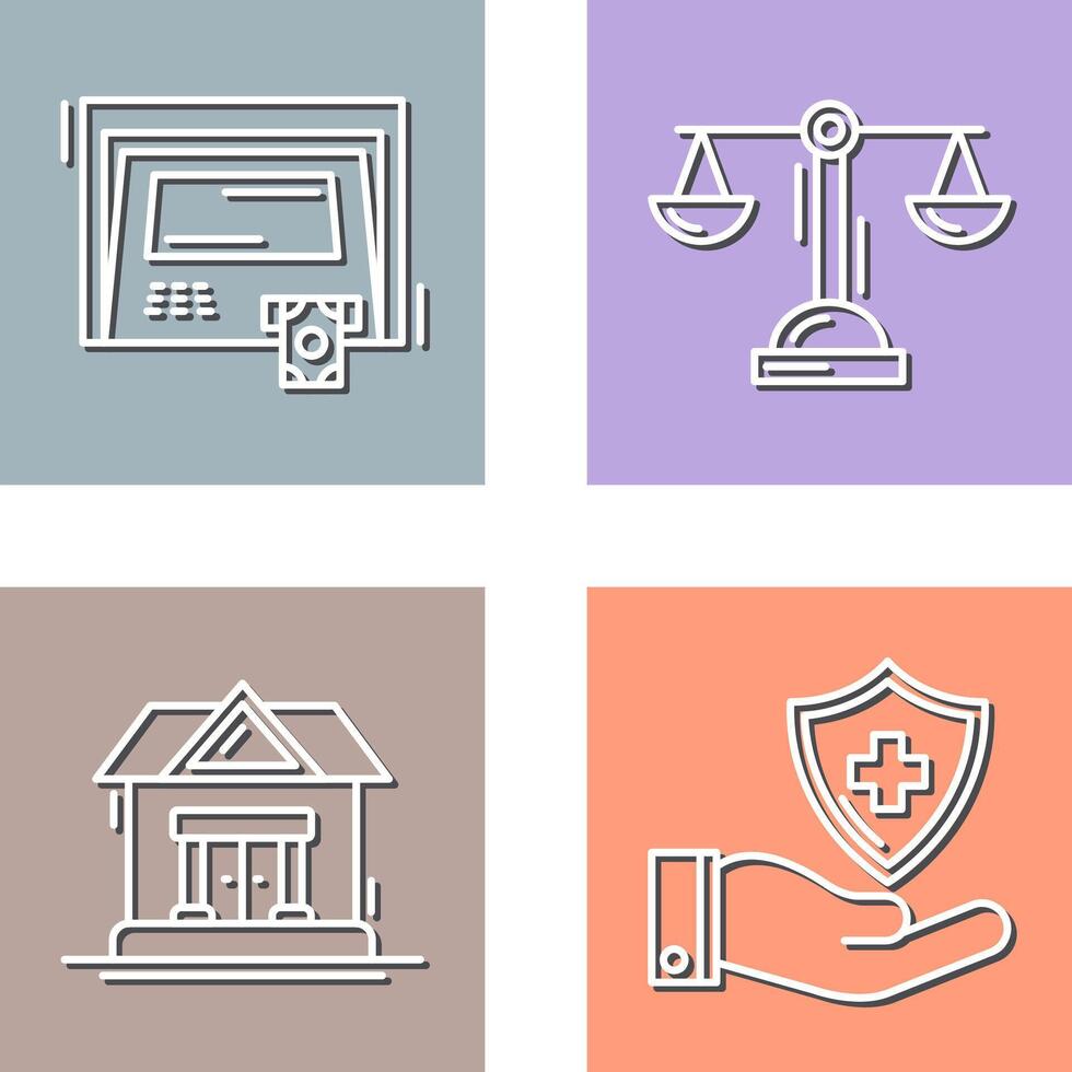 ATM and Balance Icon vector