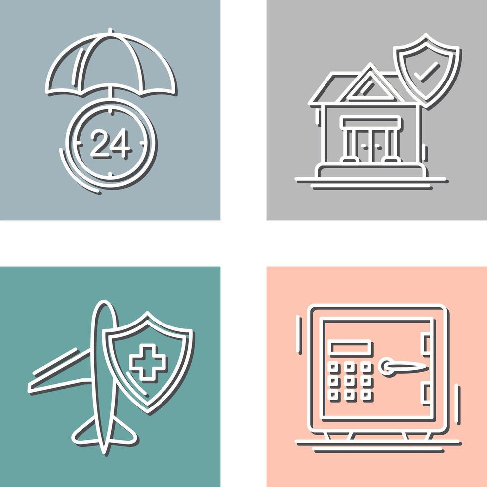 Protection and House Icon vector