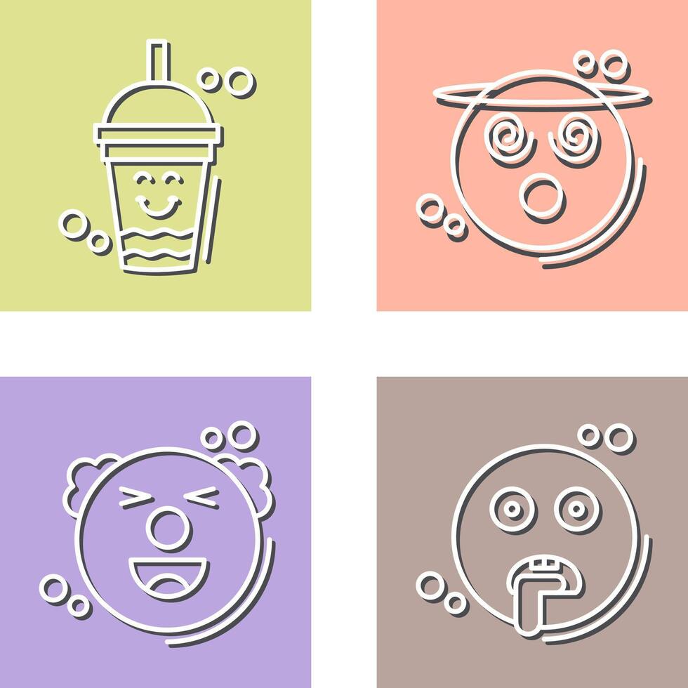 Drink and Dizzy Icon vector