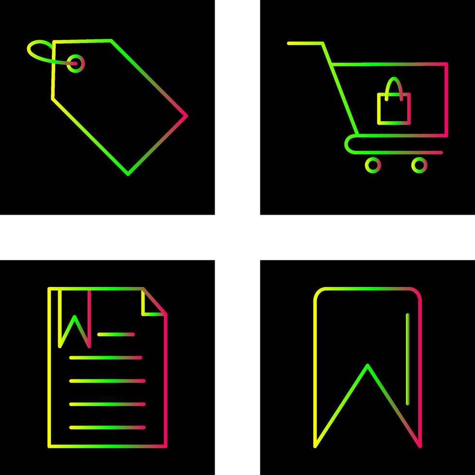 tag and cart Icon vector