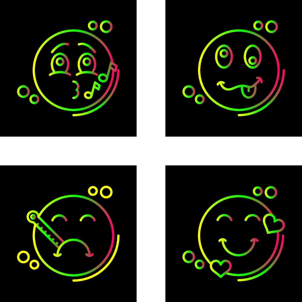 Music and Silly Icon vector