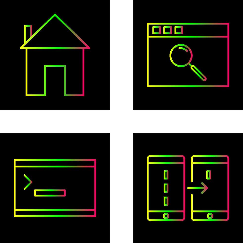homepage and browser Icon vector
