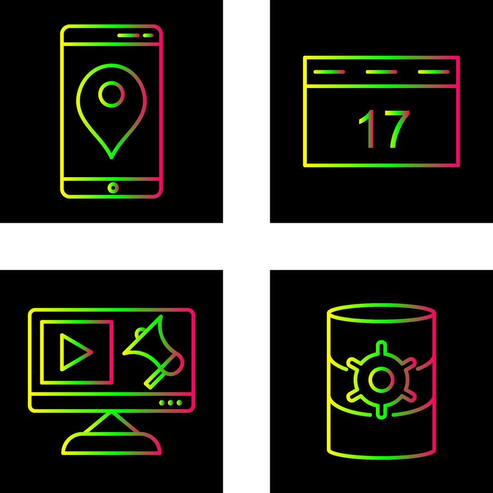 Gps Service and Event Management Icon vector