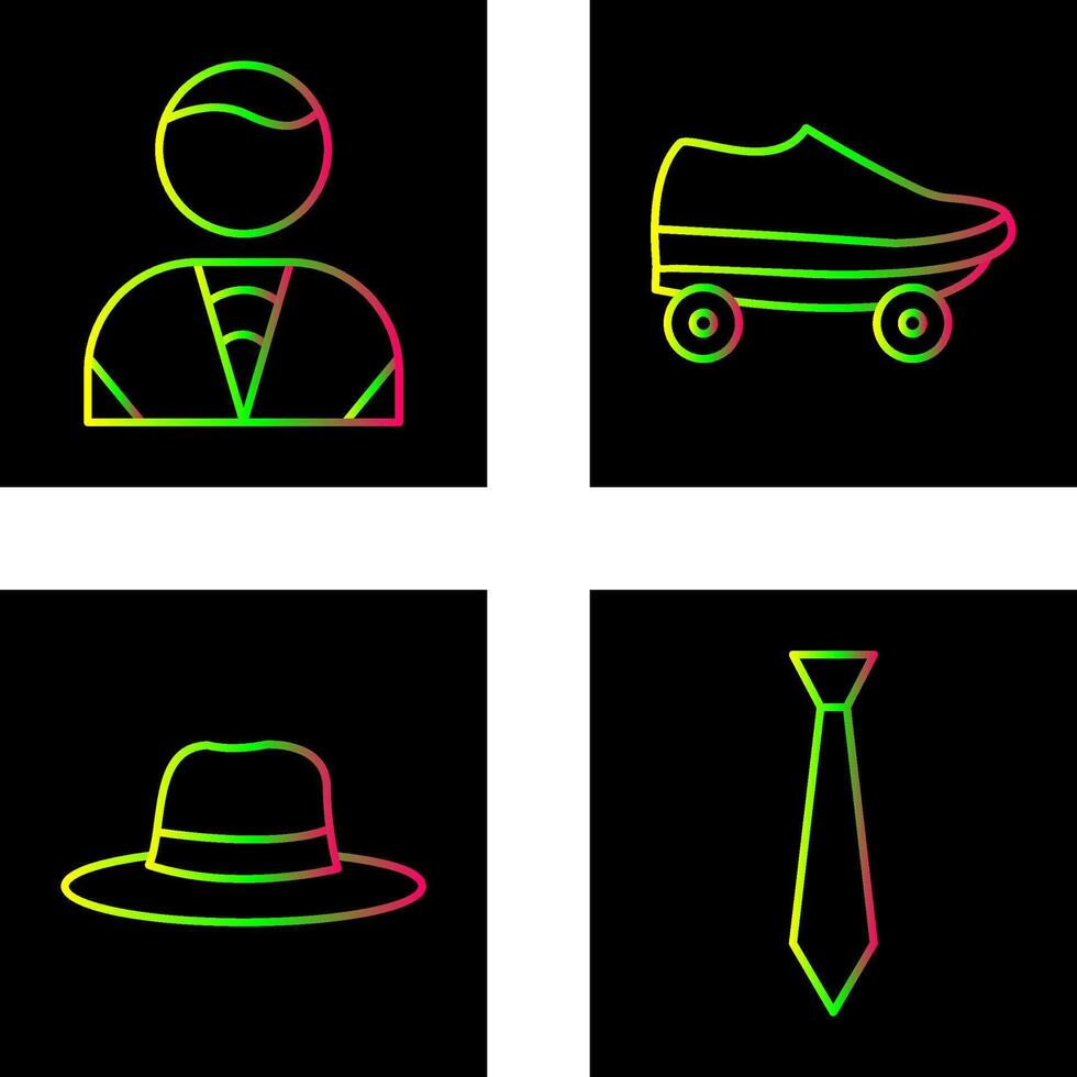Man and Skates Icon vector